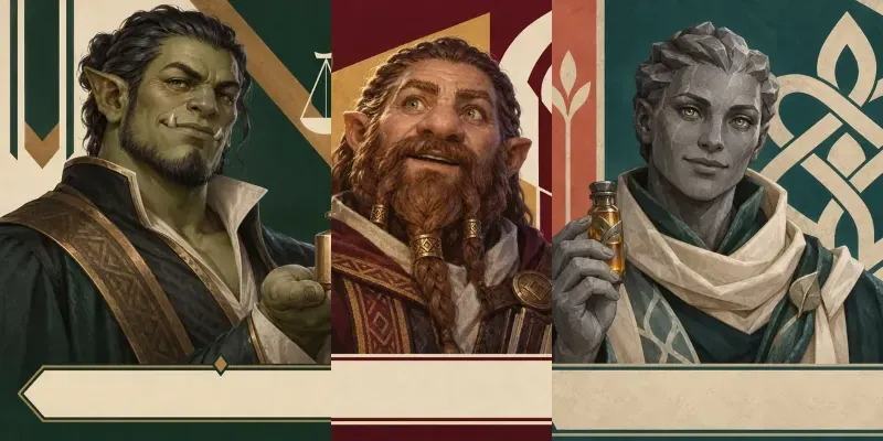 RPG Faction Portrait Cards