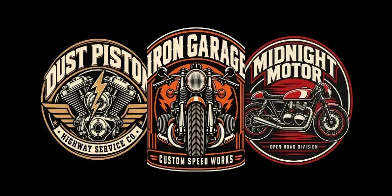 Moto Garage Emblem Tshirt Generator