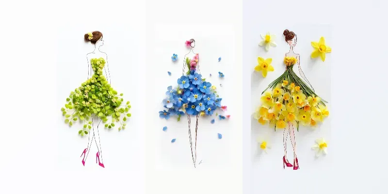 Elegant Floral Fashion generated by undefined