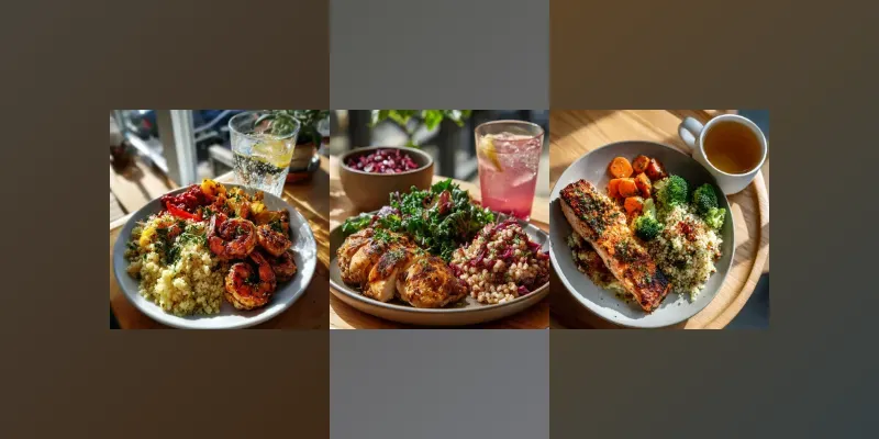 Aesthetic Healthy Meal Flatlays generated by undefined