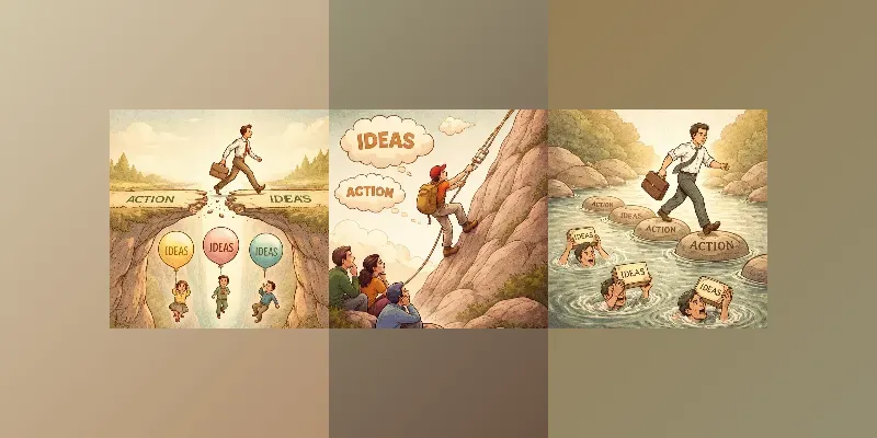 Action Beats Ideas Always Win generated by undefined