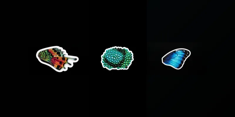 Ultradetailed Organic Macro Stickers generated by undefined