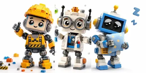 Cute Legostyle Robot Characters generated by chatgpt-image