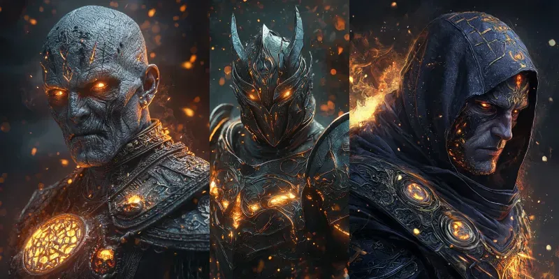 Fantasy Elf Warrior Cinematic RPG Art generated by undefined