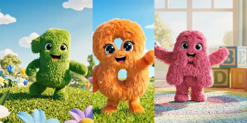 Cute 3D Educational Characters Videos generated by undefined
