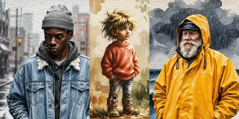 Moody Watercolor Paintings Animations generated by undefined