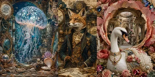 Whimsical Surreal Collage Art generated by chatgpt-image