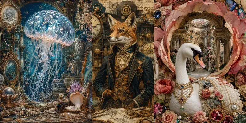 Whimsical Surreal Collage Art generated by undefined