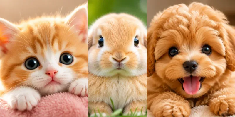 Cute Animals generated by undefined