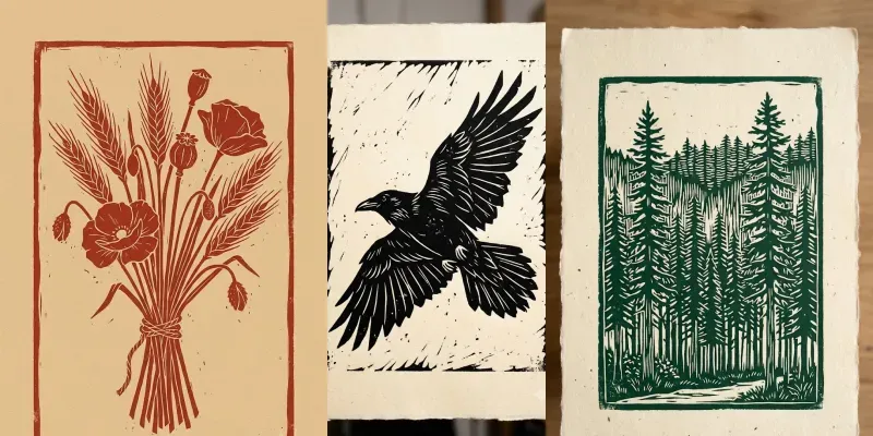 Linocut Print Art Studios generated by undefined
