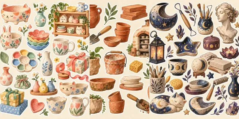 Ceramic Studio Sticker Sheets