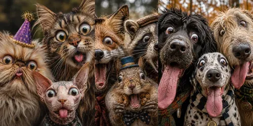 Crazy Animal Selfies generated by chatgpt-image
