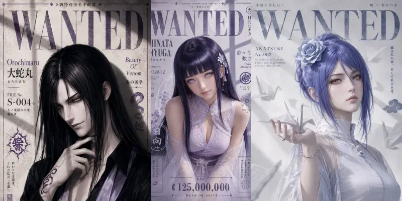 Naruto Anime Cg Portraits generated by undefined