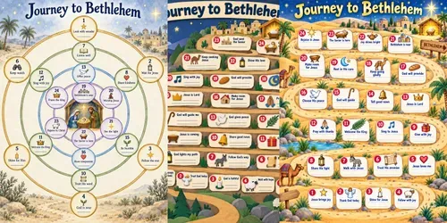 Kids Christian Advent Maps generated by chatgpt-image