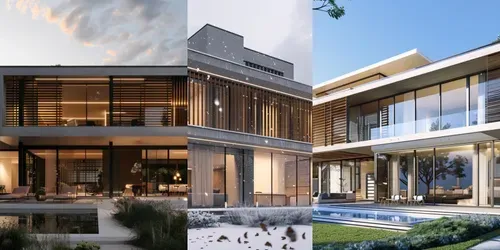 Modern Minimalist Villa Architecture generated by midjourney