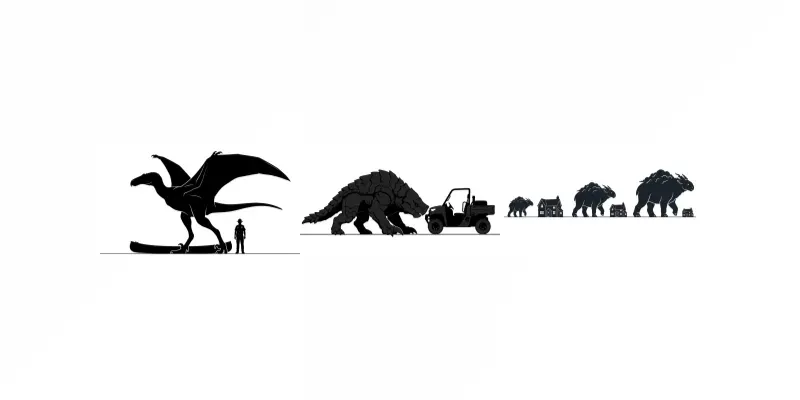 Creature Scale Silhouette Cards generated by undefined