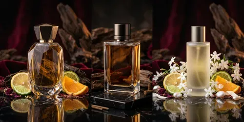 Luxury Fragrance Products generated by gemini-image