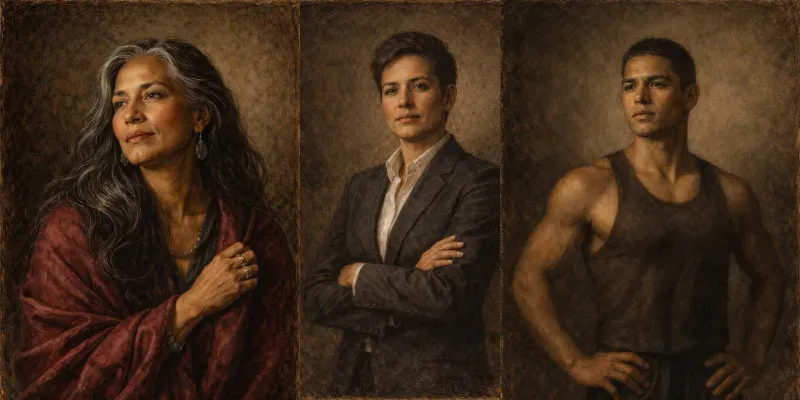 Timeless Oil Portraits generated by undefined