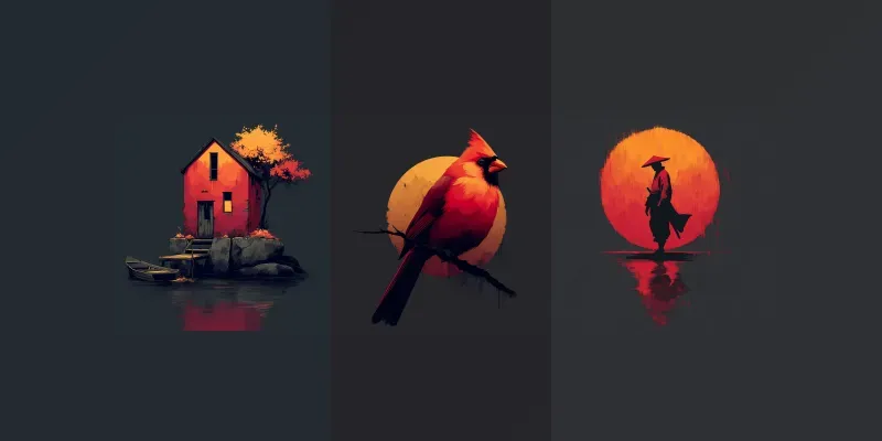 Gouache Ember Glow Concept Art generated by undefined