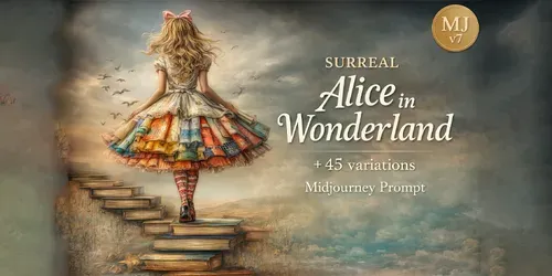 Wonderlandinspired Surreal Storybooks generated by midjourney