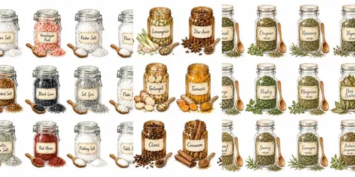 Watercolor Spice Jar Clipart generated by chatgpt-image