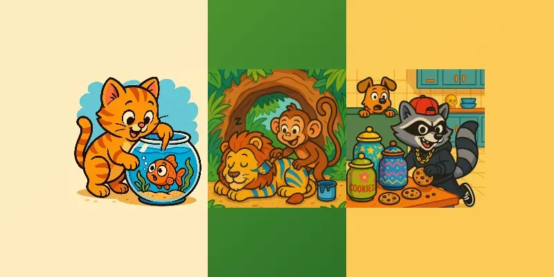 Playful Cartoon Adventures generated by undefined