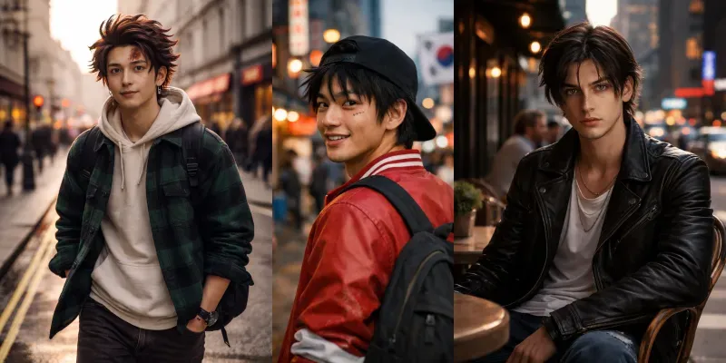 Anime Characters To Real Humans generated by undefined