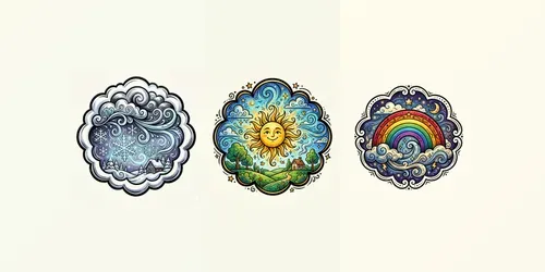 Dreamy Sky Emblems generated by gemini-image