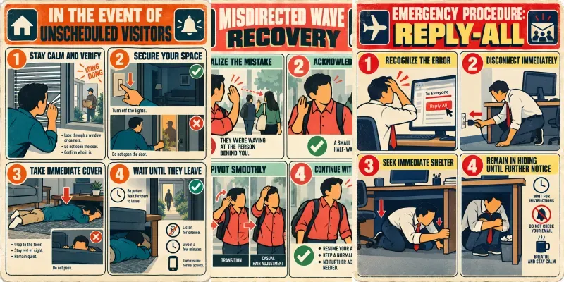 Absurd Safety Instruction Cards