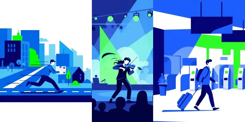 Flat Minimal Motion Illustrations