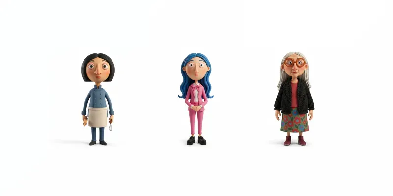 3D Stop Motionlike Characters generated by undefined
