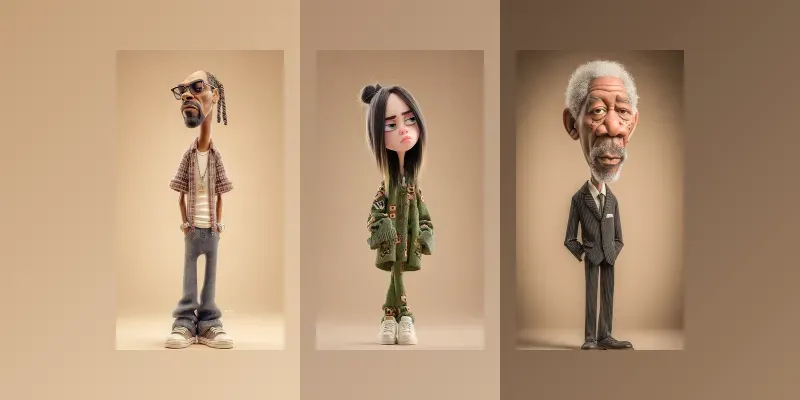 Funny Celebrity Caricatures In 3D Style generated by undefined