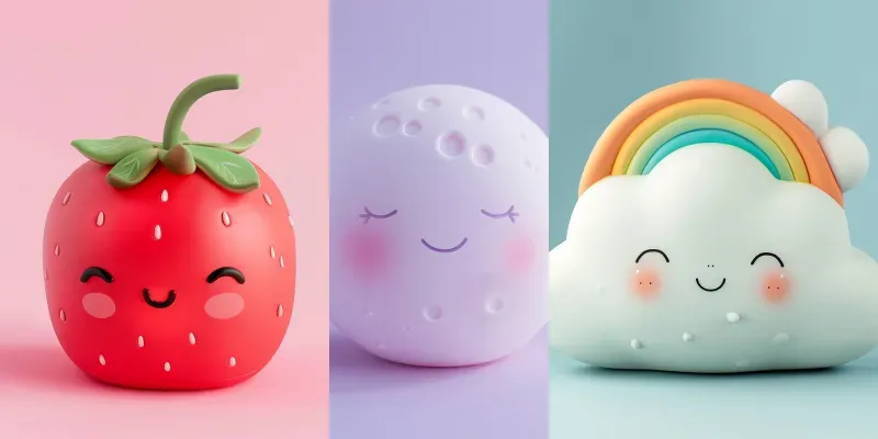 Cute 3D Puffy Vinyl Character Collections