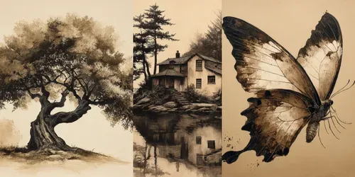 Oil Sepia Classical Timeless Moody generated by midjourney