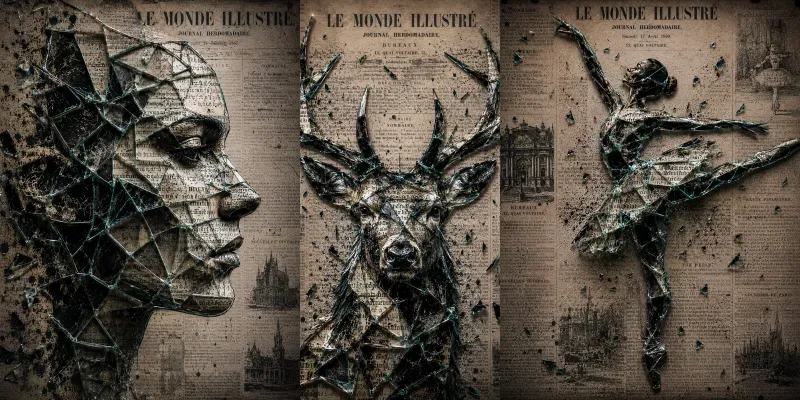 Mixed Media Collages generated by undefined