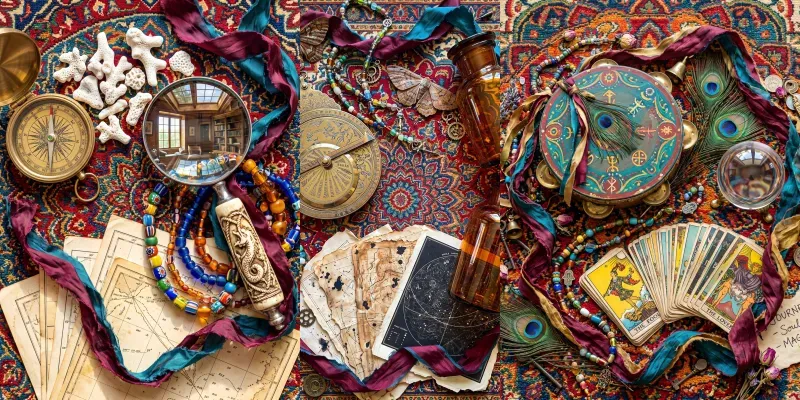 Mystic Junk Journal Flat Lays generated by undefined