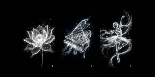 Ethereal Glowing Fiber Light Art generated by gemini-image