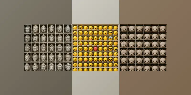 Surreal Mass Production Grid Art generated by undefined