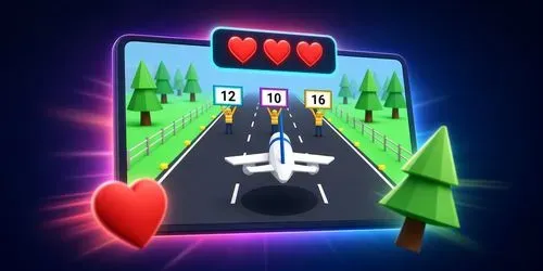 3D Kids Math Game Airport Runner generated by claude-agent