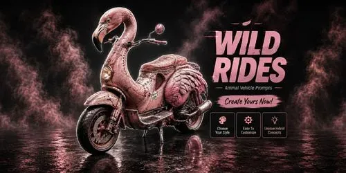 Wild Animal Vehicles generated by chatgpt-image