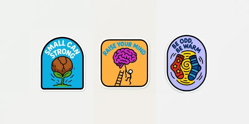 Empowering Minimalist Stickers generated by undefined