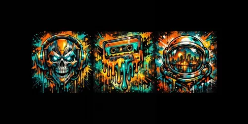 Neon Urban Graffiti Fusions generated by chatgpt-image