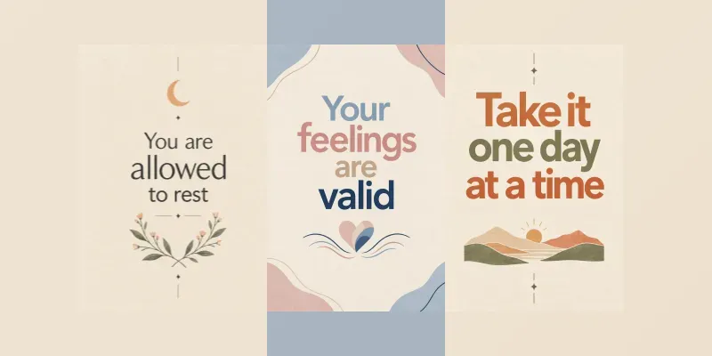 Minimalist Mental Health Prints generated by undefined