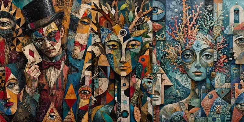 Abstract Faces Collages generated by undefined