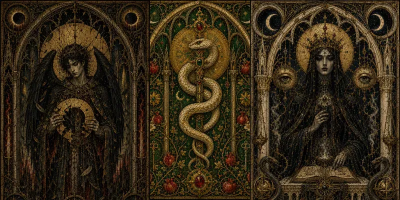 Gothic Byzantine Icons generated by undefined