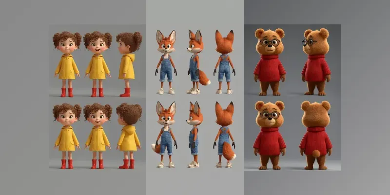 3D Consistent Character Sheet Models generated by undefined