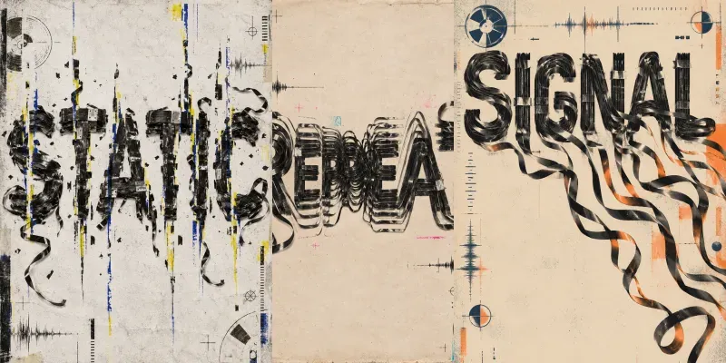 Magnetic Tape Typography Posters