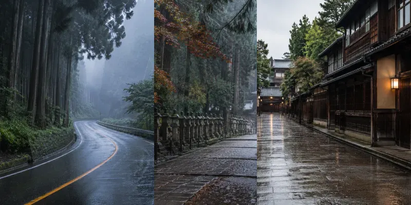 Japan Moods Rainy Japan generated by undefined