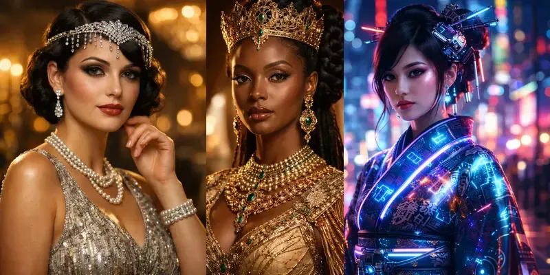 Cinematic Luxury Portraits generated by undefined