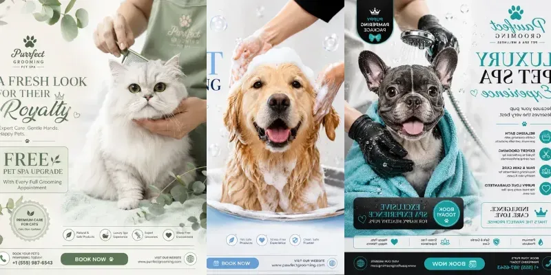 Pet Grooming Spa Ad Generator generated by undefined